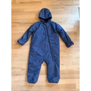 Patagonia 3T Blue Bunting Snow Suit Hooded Warm